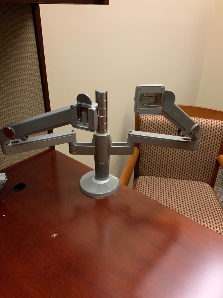 Dual Monitor Arm (no Vesa Plates)