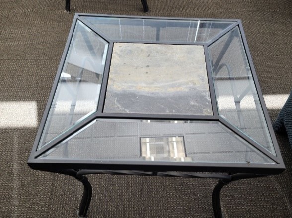 Small Square Glass Table