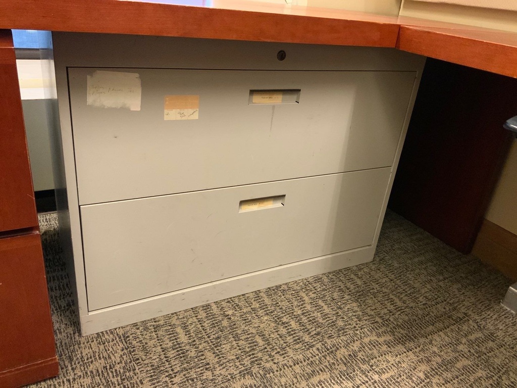 Lateral File, 42W, 2-Drawer, Tan