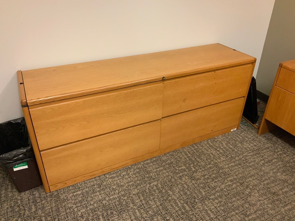 Credenza, 4-Drawer Lateral, 20x72