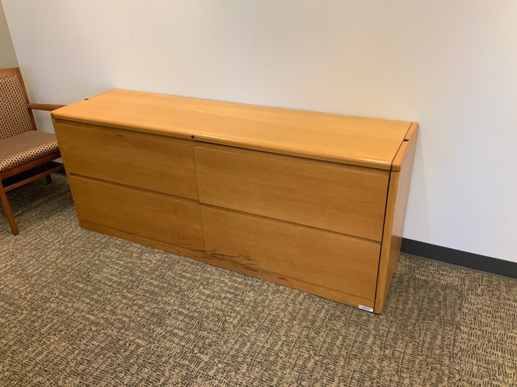 Double Lateral Credenza w/ Laminate Top
2 - 36W 2-Drawer Lateral Files w/ 18x72 Laminate Top