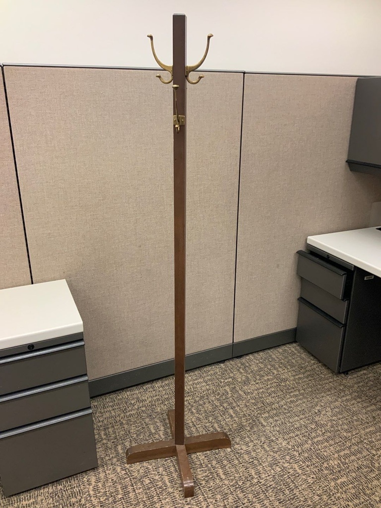 Coat Tree, Wood, Walnut