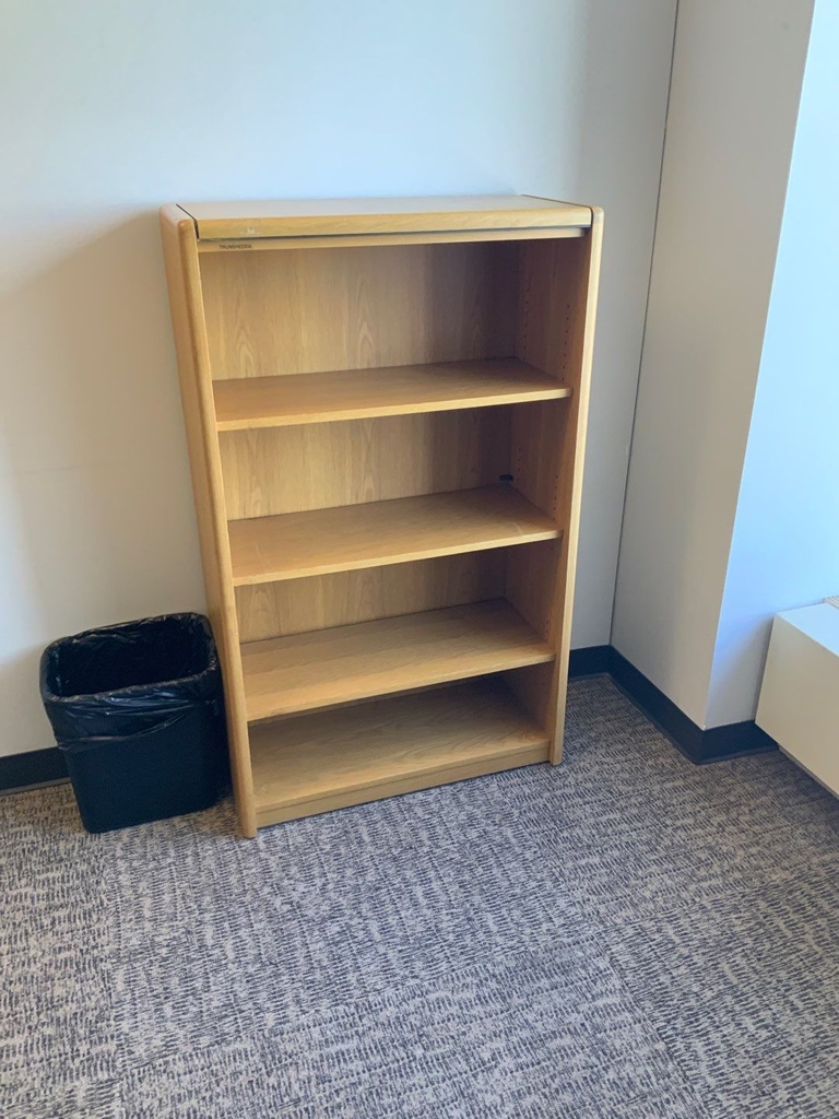 Bookcases, Wood Veneer, Golden Oak Finish, 36W x 72H
