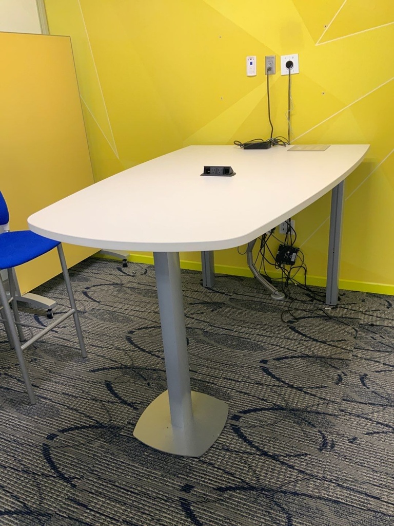 Conference Huddle Table, Trapezoid, 36x78x48, Bar Height