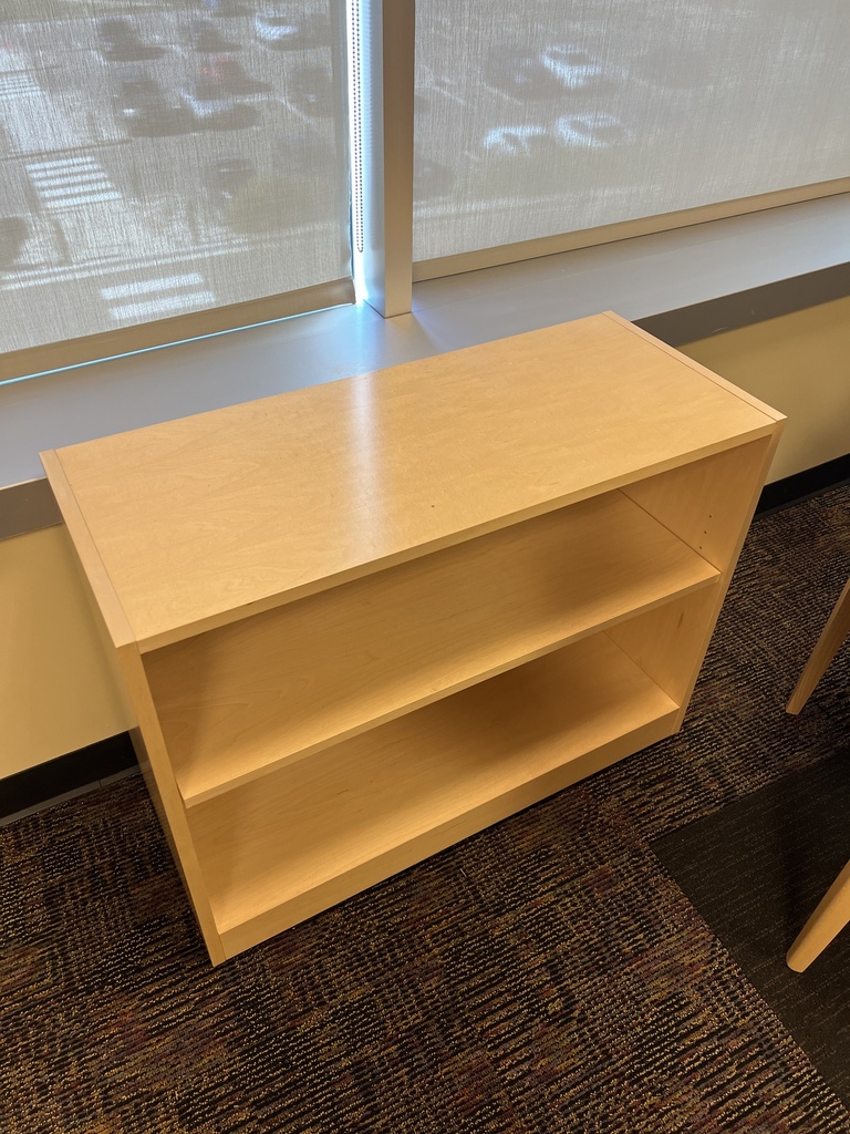 Maple two shelf bookcase
