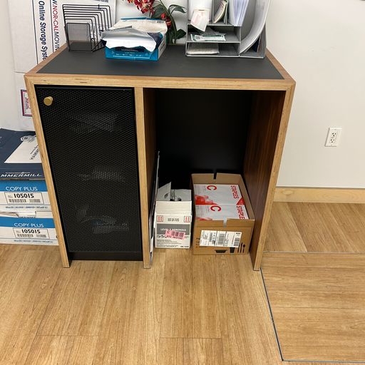 Trash/recycle cabinet