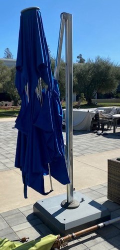 Large Blue Patio Umbrellas 