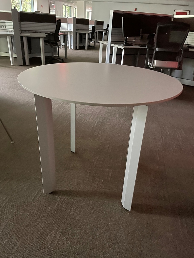 Round Communal Table - White