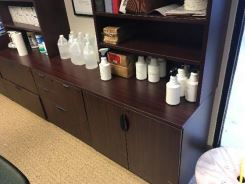 Miscellaneous wood cabinet, 2-door or drawer