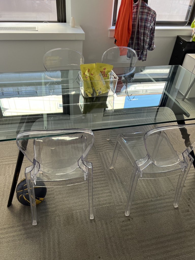 Glass desk