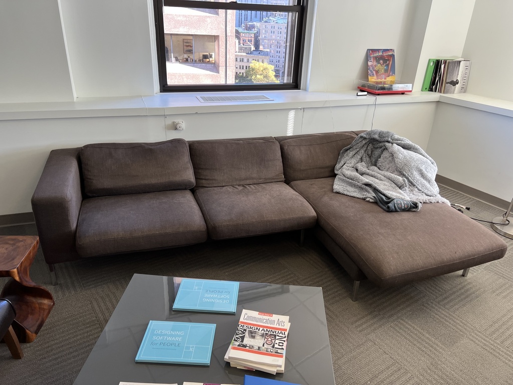 Dark Grey 2 piece sectional sofa