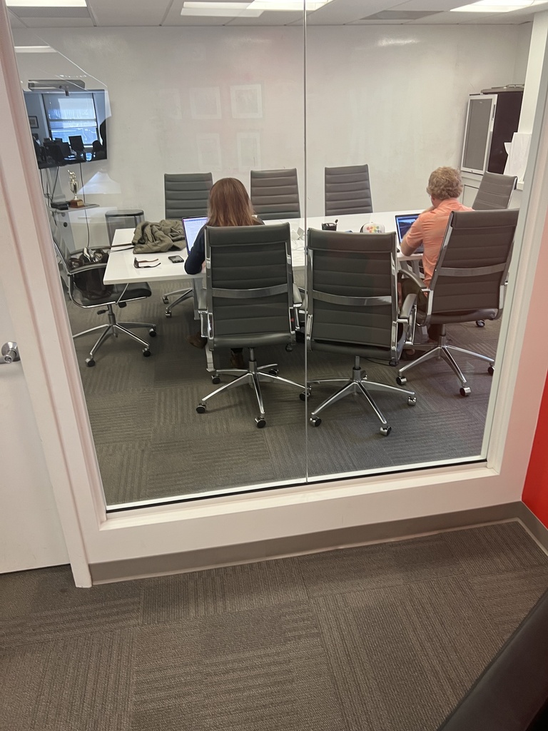 8' White conference room table