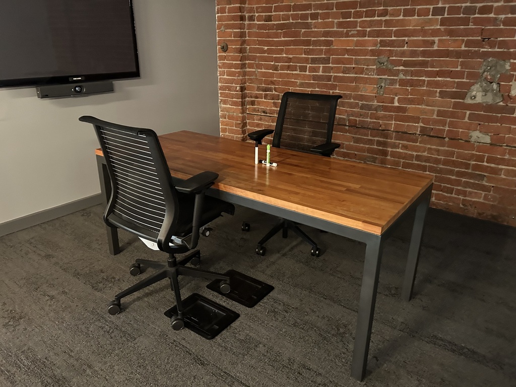 training tables - brown top