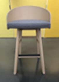 Bar Stools - Wood, Gray