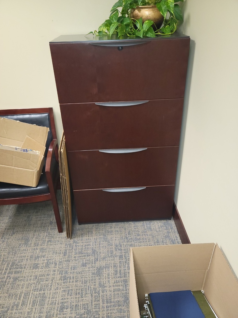 4dr Cherry 36" wide lateral file