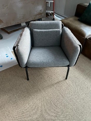 Gray Lounge Chair