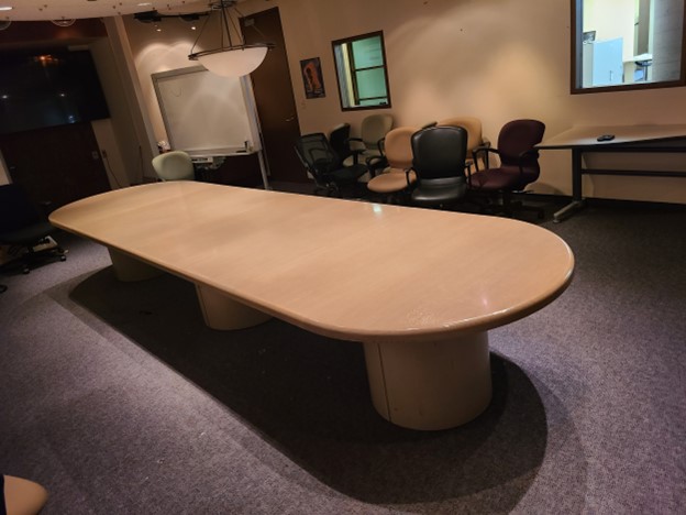 Boardroom table - 16' long x 54" wide x 30" tall