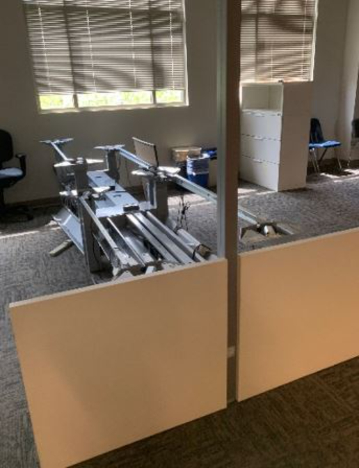 Bench Workstation (No Surfaces), white