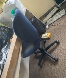 Task Chair without Arms, blue