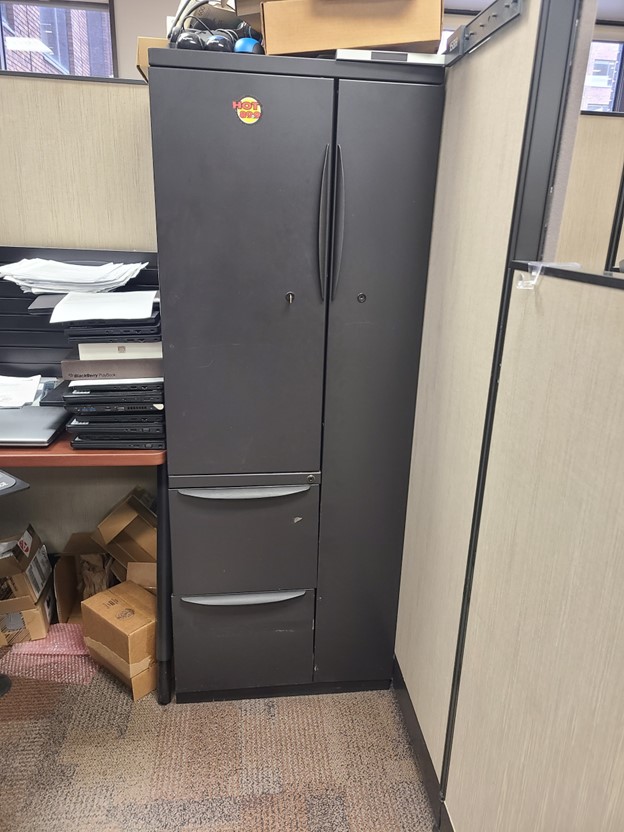 Storage cabinet - 2' x 2' x 64" tall