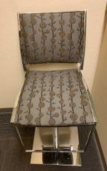 Stool, patterned