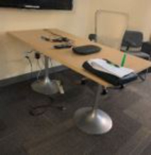 Table with Post Legs