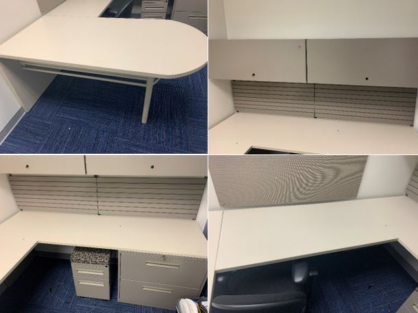 Haworth Private Office, White, 84"x50"