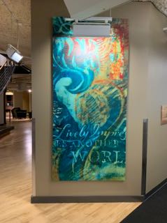 "Lively" Blue Art