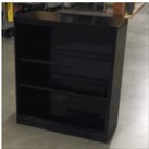 2 - Shelf Black Bookcase ( 36W 15D 42H)