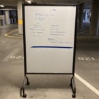 Double-Sided Rolling Magnetic White Board (42W 72H)