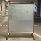 Double-Sided Rolling White Board (48W 66H)