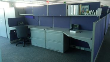 Dividing screen, blue | Mampara divisoria, azul