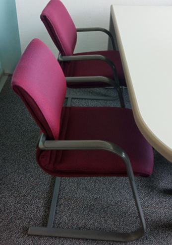 Sled chair, red | Silla trineo, roja