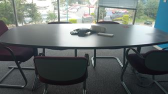 Meeting table, grey | Mesa de reuniones, gris