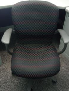 Task chair, black, adjustable | Silla operativa, negra, regulable