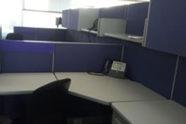 Workstation, L-shape, low-height | Estación de trabajo, en forma de L, baja altura