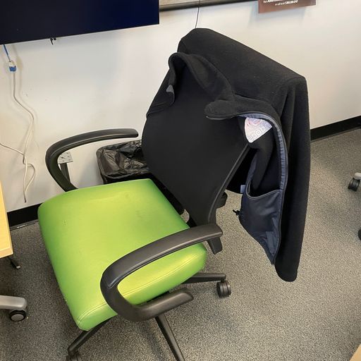 Import Task Chair Green Seat