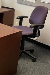 [#B13-66] Purple task chair