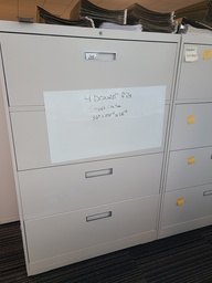 [#D10-33] Filing cabinet, 4 drawer (Steelcase, 36"X55"X18")