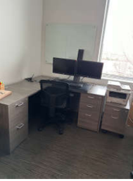[#E6-37] L Shaped Desk and Return