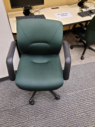 [#B13-32] Green Task Chair - With Arms
