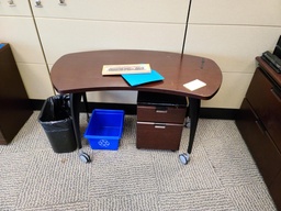 [#C20-60] Mobile PC table - Mahogany