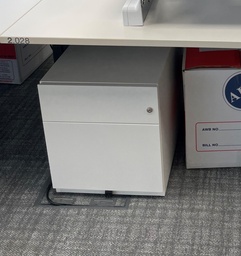 [#D16-1] White Storage Pedestal | قاعدة تخزين بيضاء