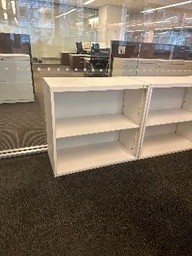 [#D1-20] #15 - Metal 2  shelf bookcase31 x 14 x 27