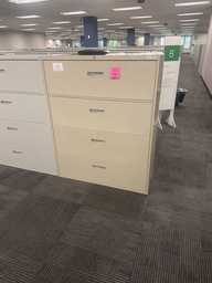 [#D10-4] File cabinet, 4-drawer, tan, 42"