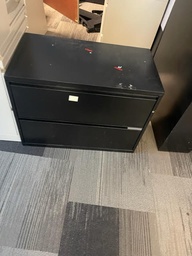 [#D6-19] 2 DRAWER FILE - BLACK