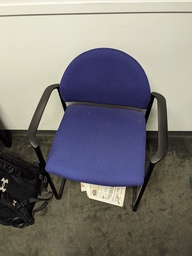 [#B8-25] Blue Guest Chair