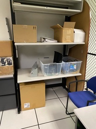 [#E10-89] Desk with 2 Shelfs