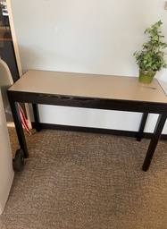 [#C3-57] Console Table, Black and Wood