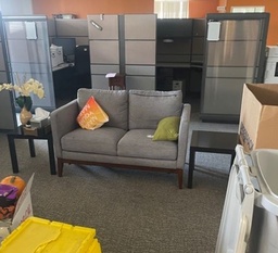 [#B6-30] Small Sofa, Grey